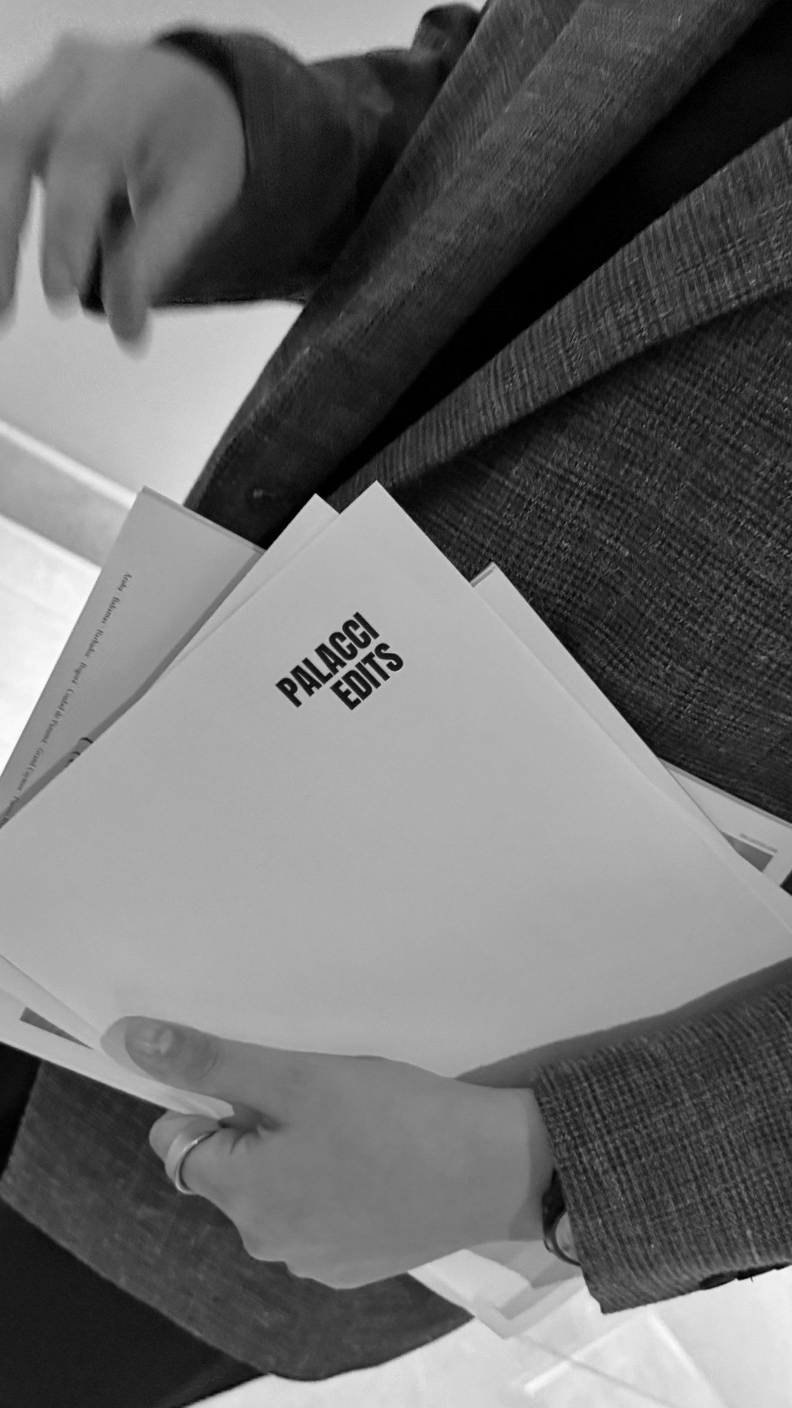 Detalle de los papeles de Palacci Edits